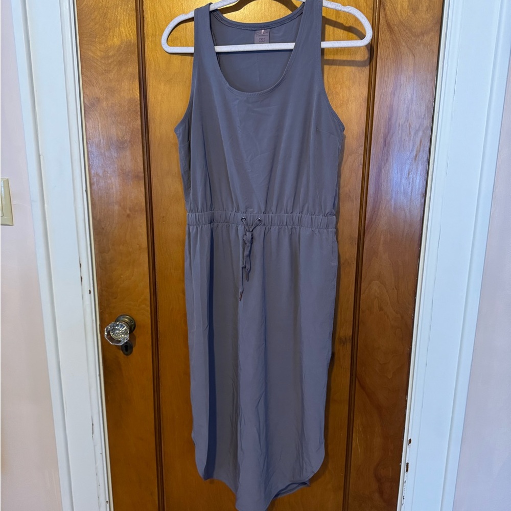 CALIA by Carrie Underwood Charcoal Midi Dress